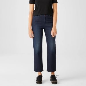 Eileen Fisher Organic Cotton Stretch Straight Ankle Jean